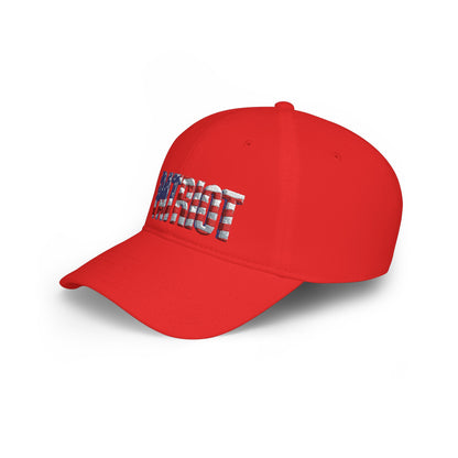 Patriot Flag Embroidered Cap - American Flag 'PATRIOT' Low Profile Baseball Hat | Patriot Fit Life
