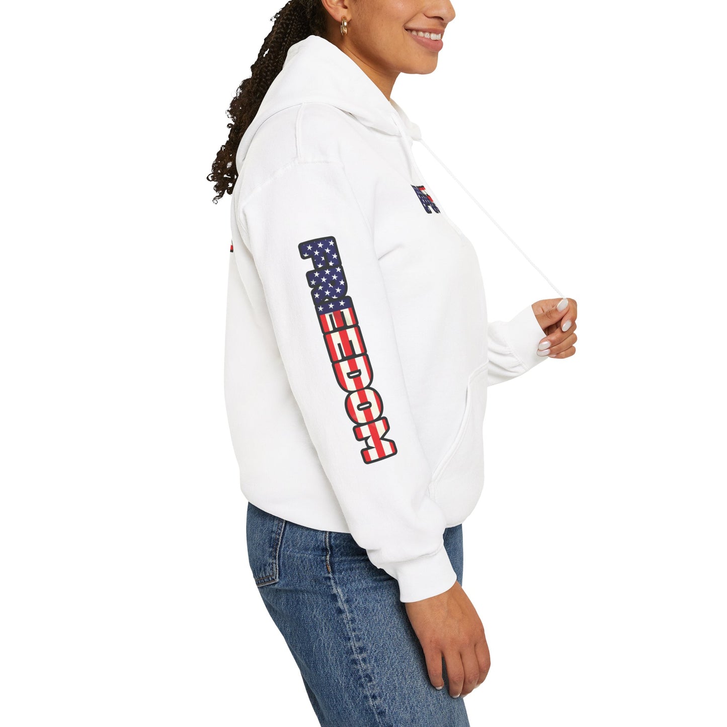Patriotic Freedom Hoodie - Unisex American Flag Sweatshirt - Red White and Blue - Comfortable Pullover for Celebrations -  Perfect for Independence Day -  Gift [...]