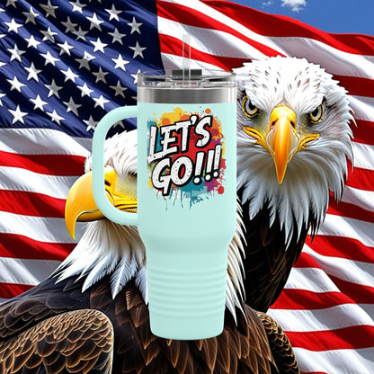 💥 Vibrant   💥 Stylish    💥 Motivational     💥 Insulated   💥 Stainless Steel   💥 Travel Mug  40oz    💥  Let's Do This!  💥 Inspiring Print   💥 Hot or Cold   💥 Birthday Gift 💥 Holiday Gift   💥Graduation Gift   💥 Dishwasher Safe Top Rack 💥