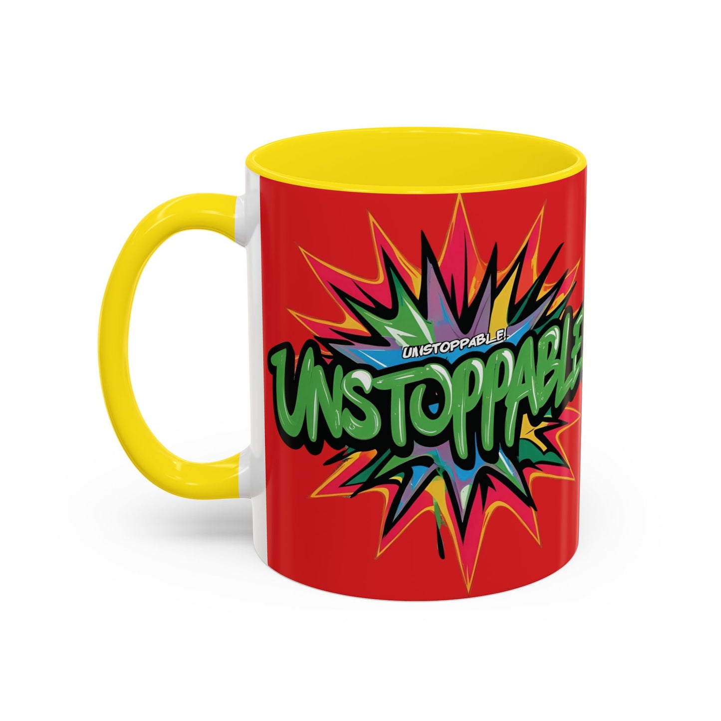 Unstoppable! Motivational Mug - Vibrant Red Design - 11oz/15oz
