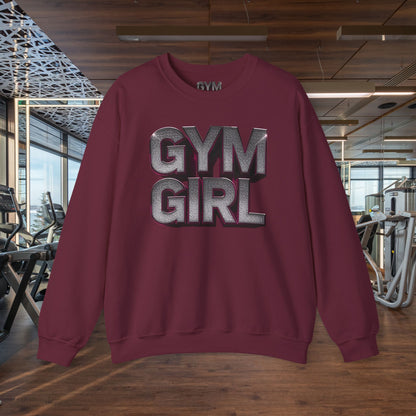 Gym Girl Crewneck Sweatshirt - Stylish Fitness Apparel - Women's Workout Sweatshirt - S-4XL