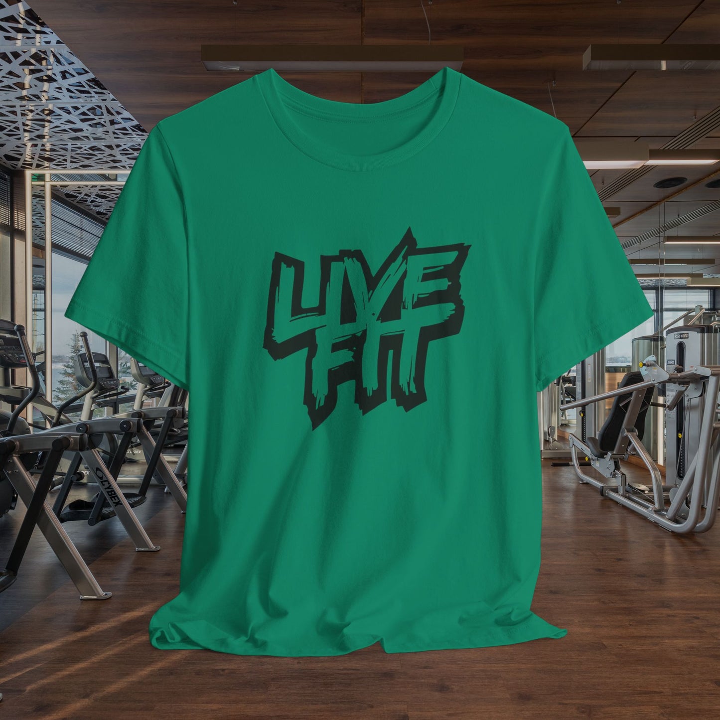 LIVE FIT Unisex Jersey Tee - Fitness T-Shirt - Casual Wear - Workout Top - Gym Apparel -  Motivational Shirt -