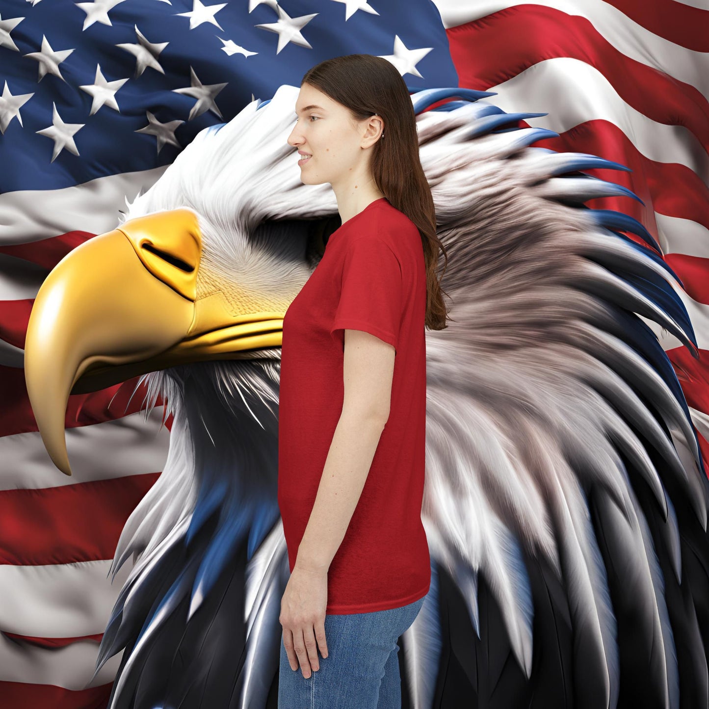 💥👉 Unisex 💥 Patriotic 💥 Freedom 💥 Flag Tee 💥Independence Day T-Shirt 💥 American Flag Shirt 💥 4th of July Clothing 💥 Patriotic Apparel 💥
