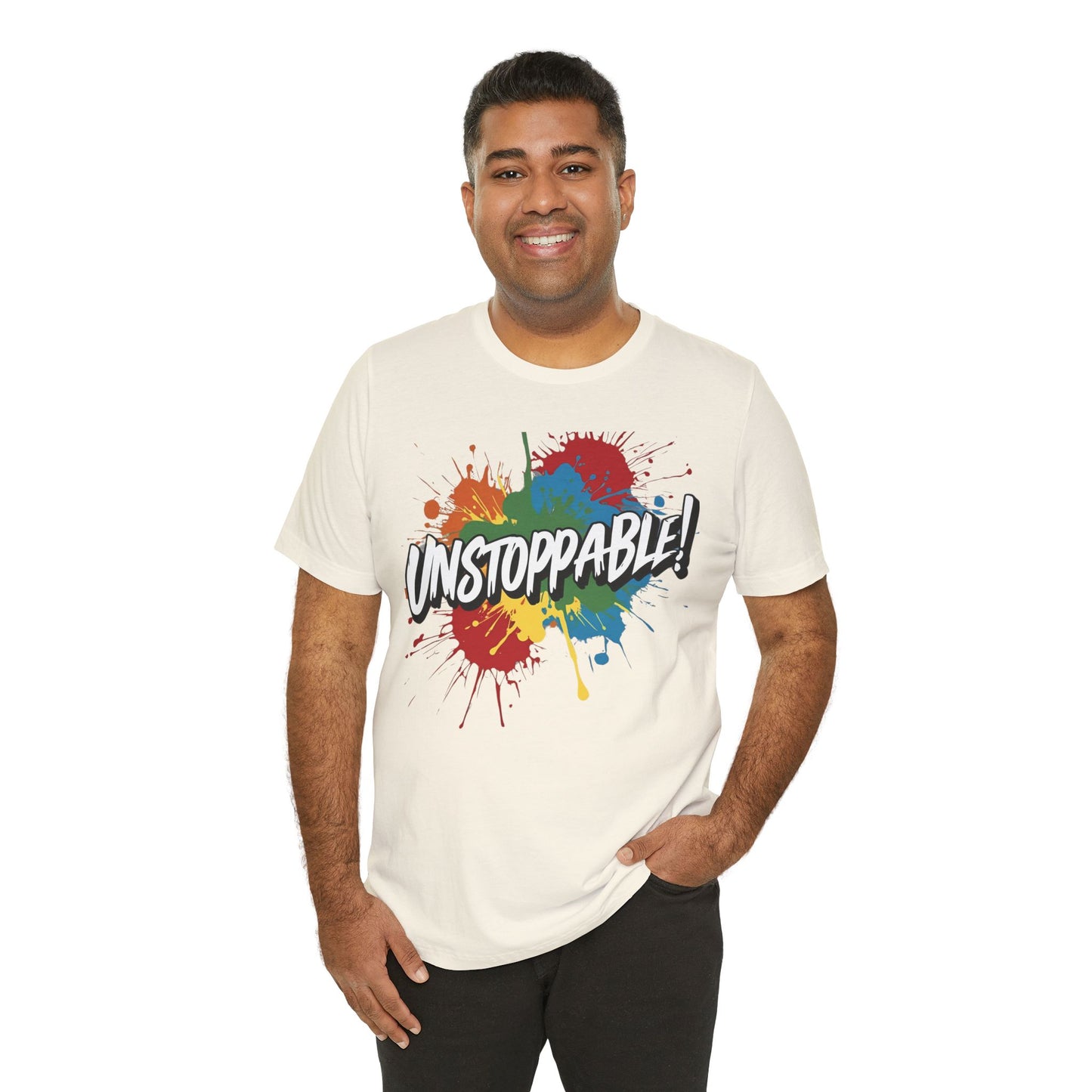 Unstoppable Design Tee - Vintage  Retro  Unisex  Tee - Classic  T-Shirt - Graphic Tee - Casual  Shirt - Short  Sleeve  Shirt