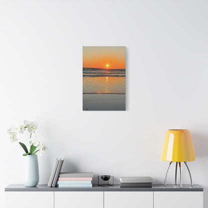 Stunning Sunset Beach Canvas Print, Ocean Decor, Wall Art, Home Decor, Coastal Artwork for Living Room