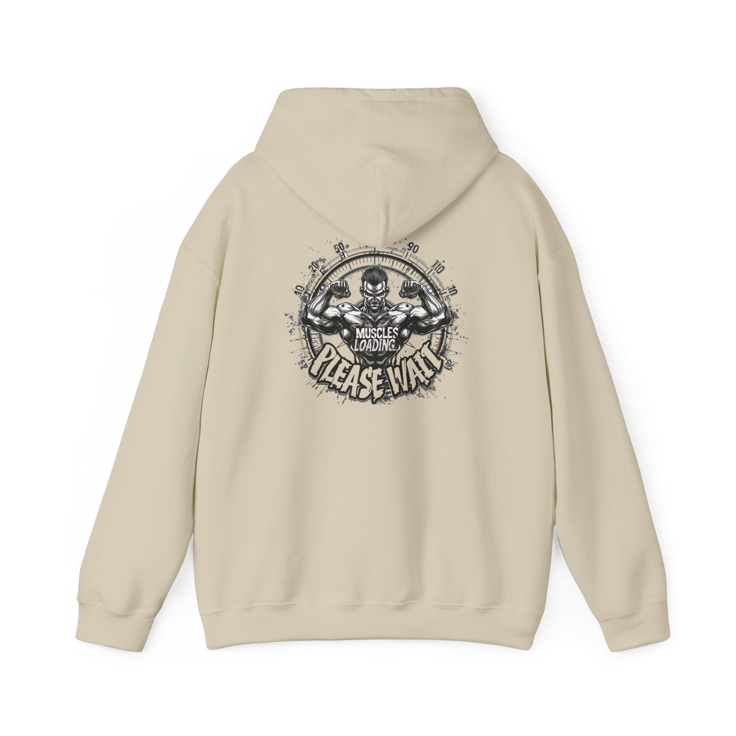 Unisex - Muscles Loading…Please Wait - Heavy Blend™ Hooded Sweatshirt - Motivational Fitness Hoodie - Workout Sweatshirt - Gym Apparel - Inspirational Gift - Holiday Gift