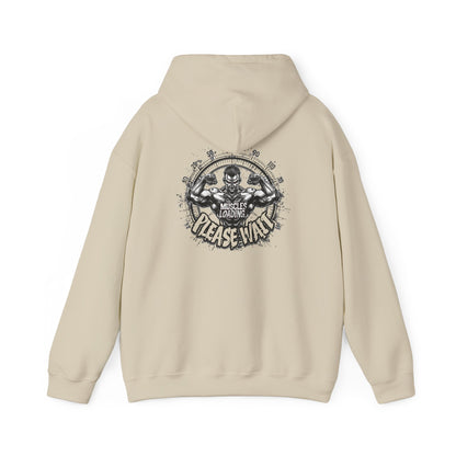 Unisex - Muscles Loading…Please Wait - Heavy Blend™ Hooded Sweatshirt - Motivational Fitness Hoodie - Workout Sweatshirt - Gym Apparel - Inspirational Gift - Holiday Gift