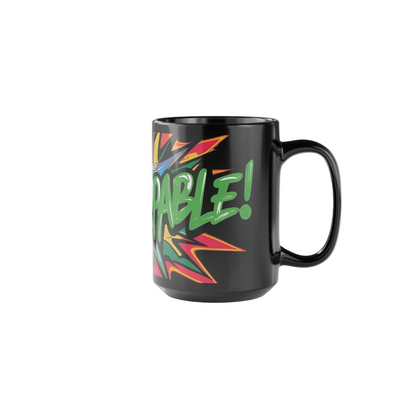 Unstoppable! Colorful Motivational Mug - Gym & Daily Inspiration - 15oz