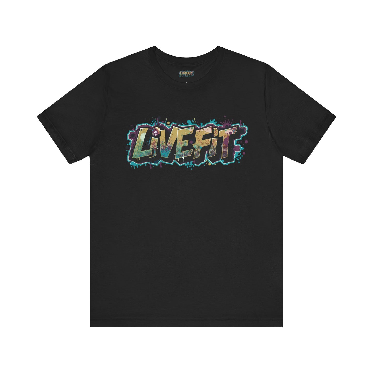 LIVE FIT Graphic Fitness Tee - Motivational Workout Apparel