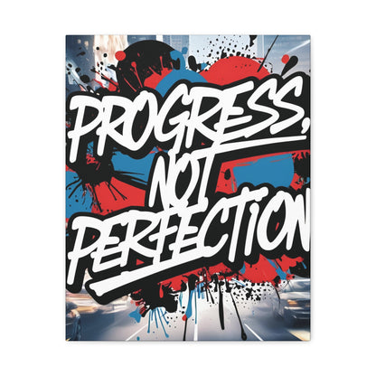 💥 Motivational 💥 Uplifting 💥 Canvas Art  💥 Progress Not Perfection Print  💥 Positive Vibe Décor  💥 Eco-Friendly  UL- Certified  Inks 💥 Gift  Giving 💥 Horizontal Is In A Different Listing 💥