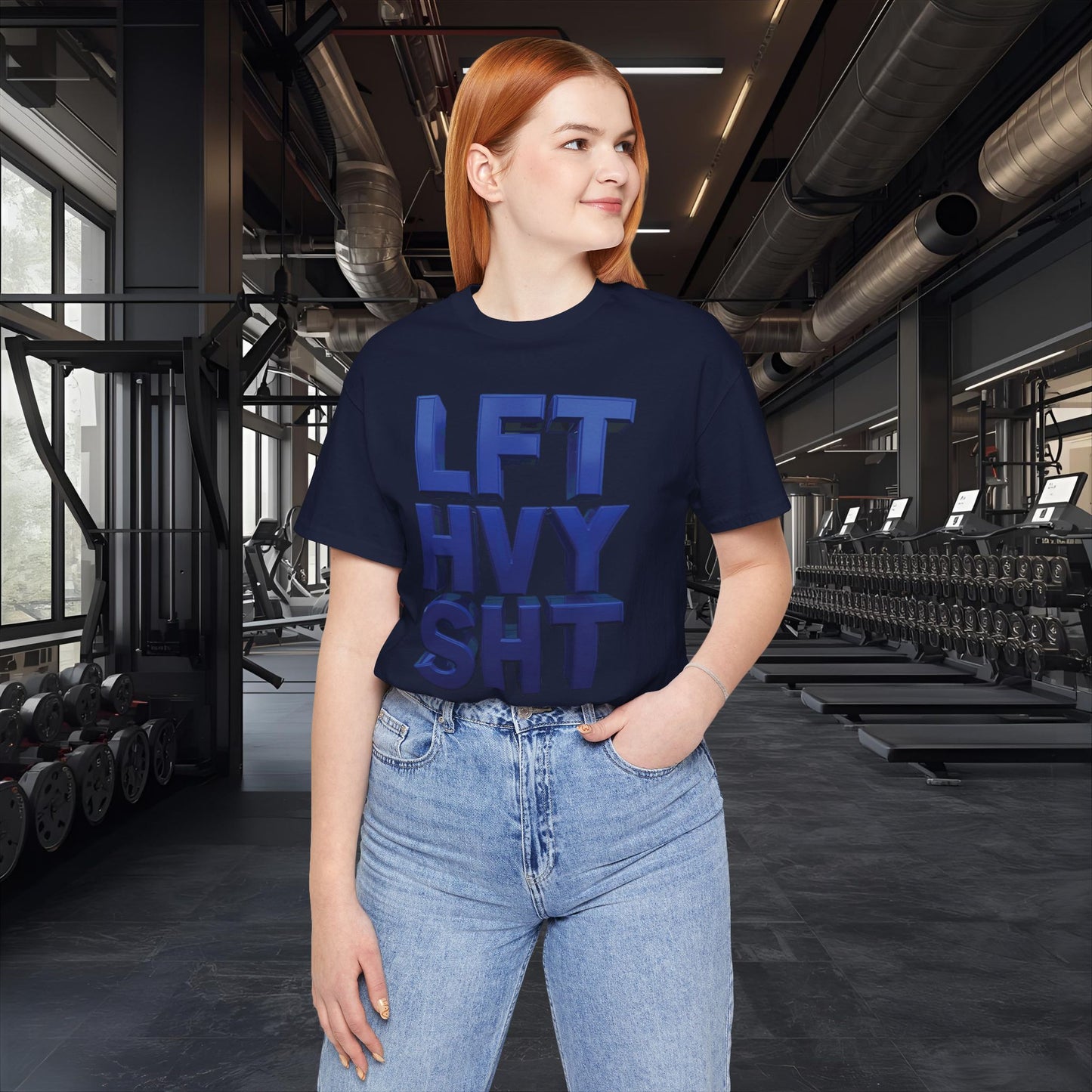 LFT HVY SHT - Lift Heavy Shit - Bold 3D Gym Tee - Fitness