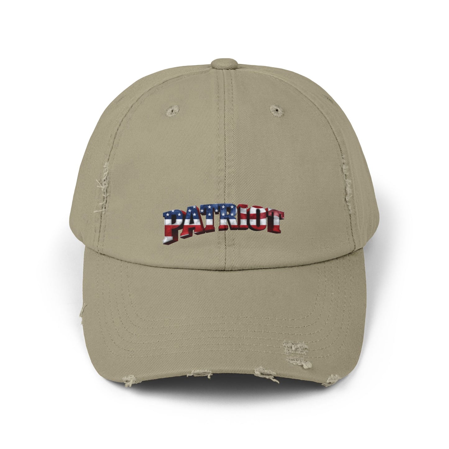PATRIOT Distressed Dad Hat | American Flag Stars & Stripes Baseball Cap