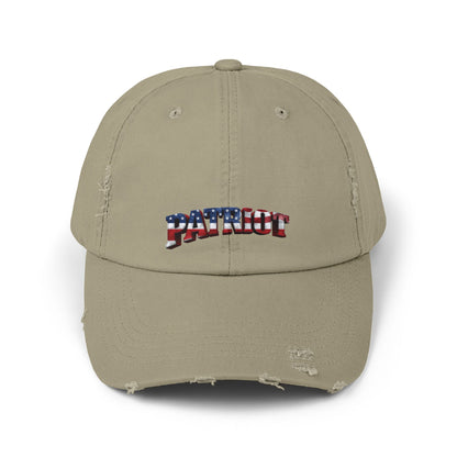 PATRIOT Distressed Dad Hat | American Flag Stars & Stripes Baseball Cap