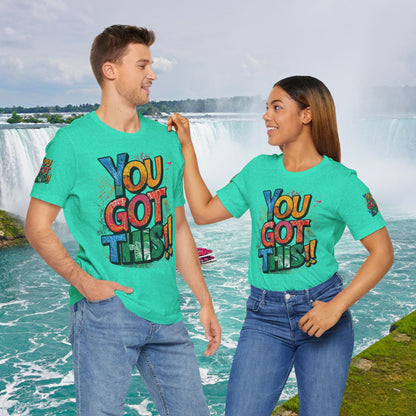 💥 Inspirational  💥  Uplifting  💥 Unisex  Jersey  T-Shirt  💥  You  Got  This!   💥 Motivational  💥 T-Shirts  for  Fitness 💥 &  Everyday  Wear 💥  Sizes   XS - 4XL 💥 Birthday  Gift 💥 17  Different  Colors  to  Choose  From  💥