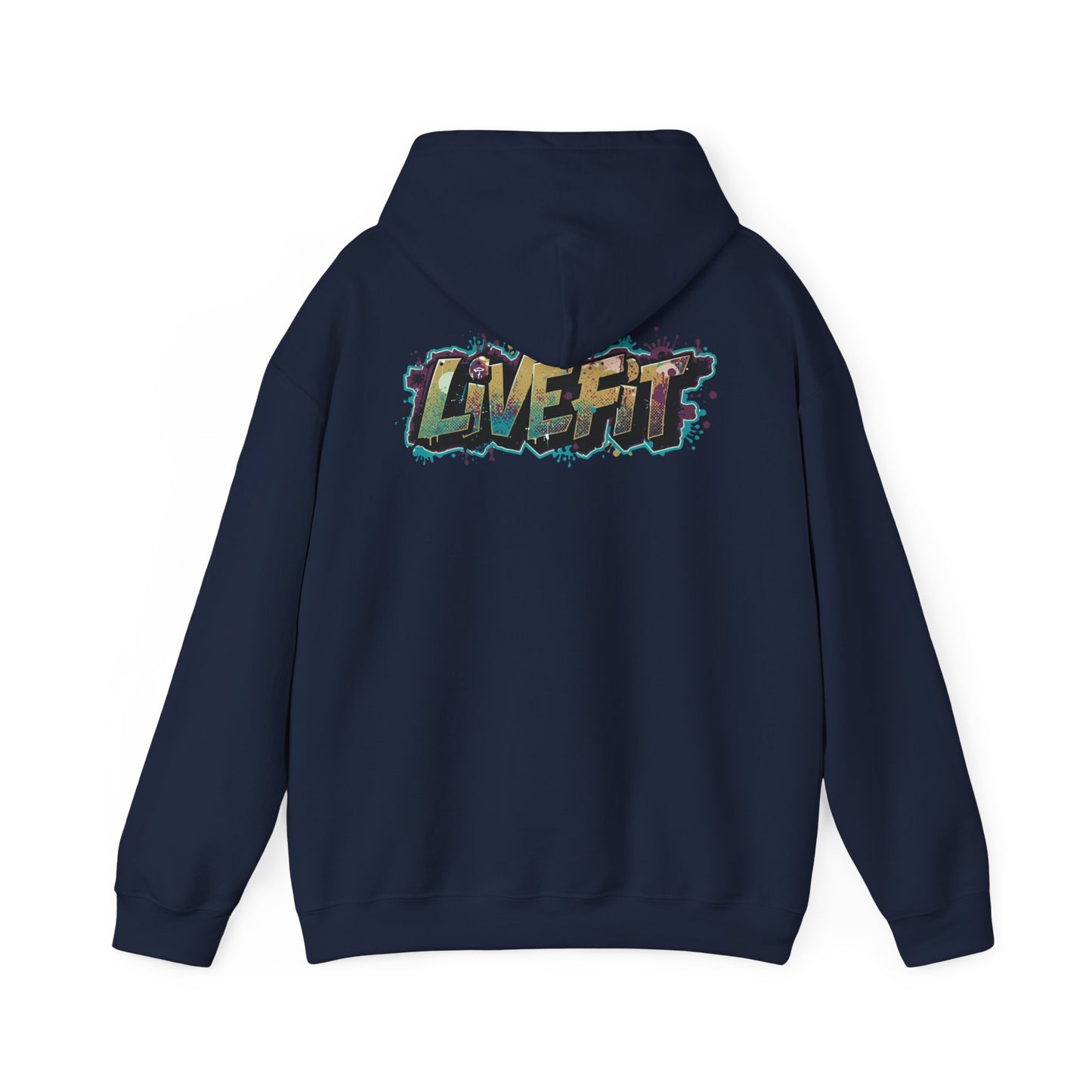 Live Fit Hoodie - Unisex Heavy Blend Sweatshirt - Fitness Enthusiasts -  Gym Wear - Workout Apparel -  Active Lifestyle -  Gift for Him/Her -