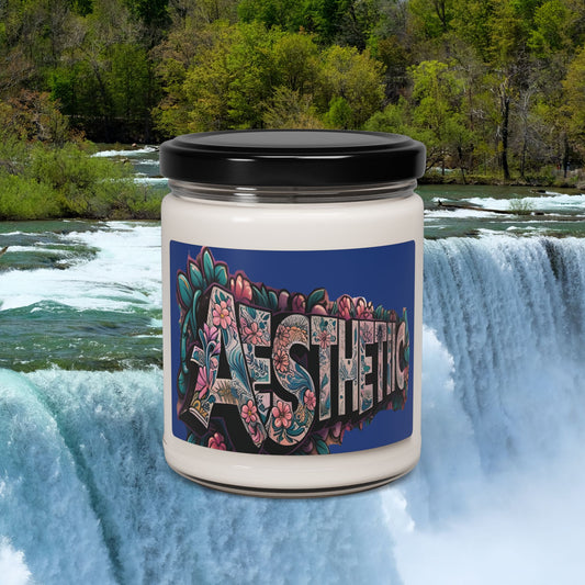 Aesthetic - Floral - 9oz -  Soy Candles  - Eco- Friendly Non Toxic  -  9  Scented  -  1  Unscented