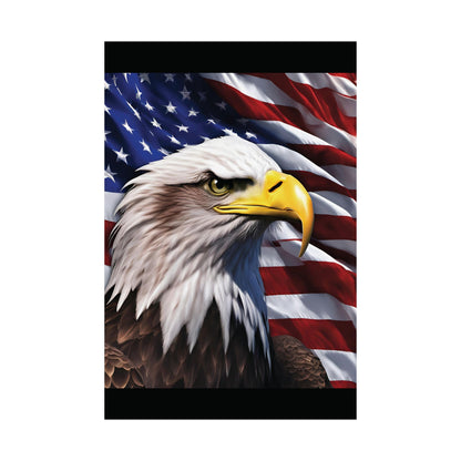 💥 Patriotic 💥 Bald Eagle 💥 Red White & Blue 💥 Wall Art 💥 Matte  💥 Vertical Poster 💥