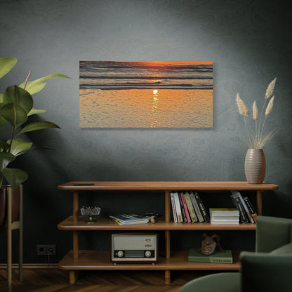 Stunning Sunset Beach Canvas Print, Ocean Decor, Wall Art, Home Decor, Coastal Artwork for Living Room