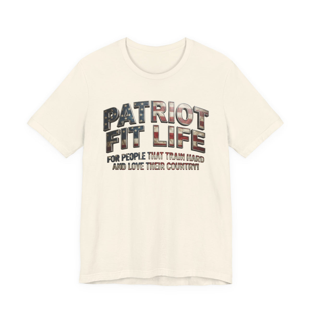 Patriot Fit Life Tee — American Flag Fitness Workout T-Shirt