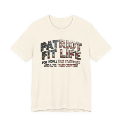 Patriot Fit Life Tee — American Flag Fitness Workout T-Shirt