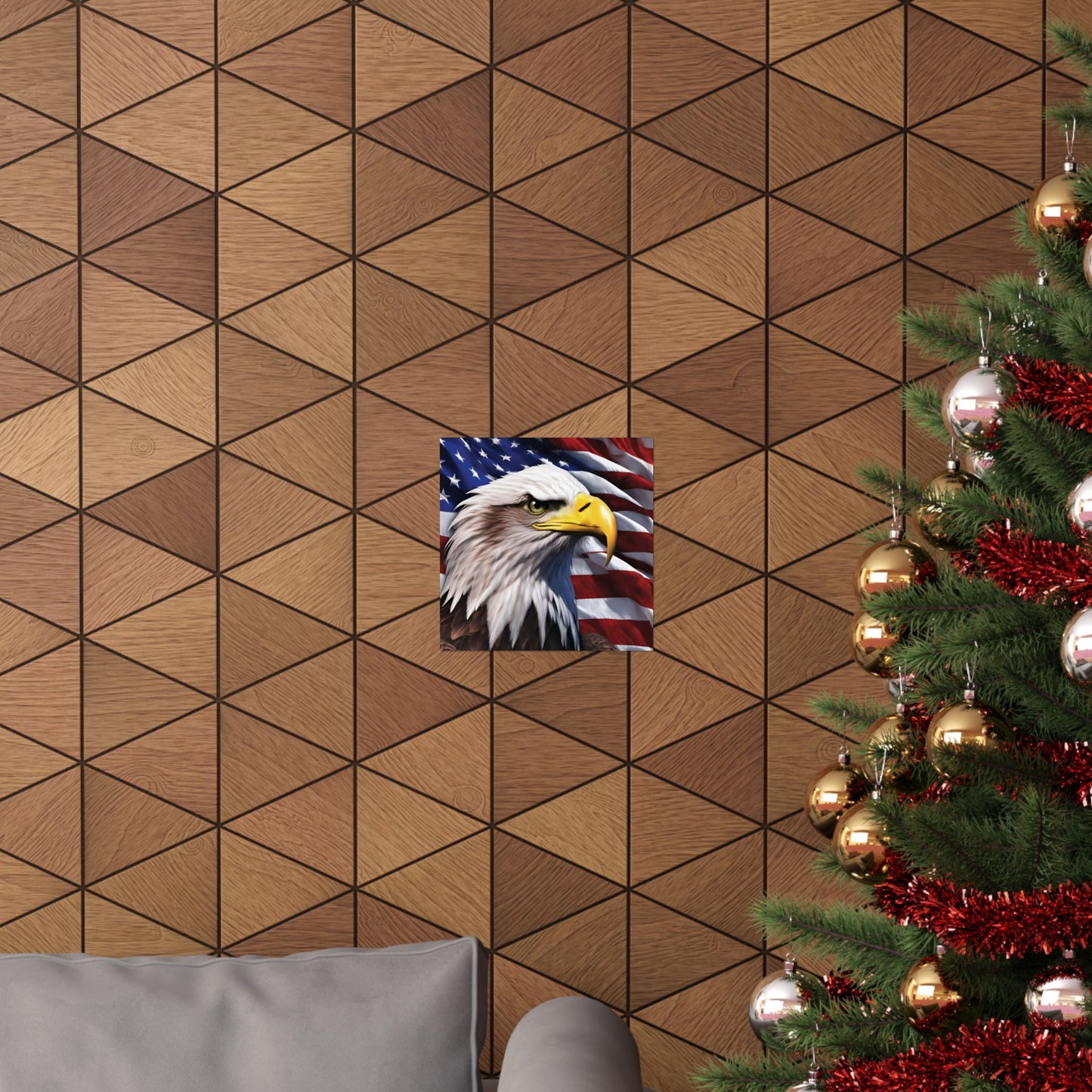 💥 Patriotic 💥 Bald Eagle 💥 Red White & Blue 💥 Wall Art 💥 Matte  💥 Vertical Poster 💥