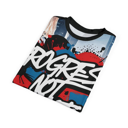 💥 Progress Not Perfection  💥  Stylish   Print  💥  Unisex Graphic Tee 💥  Bold Street Art Design 💥   Motivational Style  💥  Sizes  US  S-3XL  💥