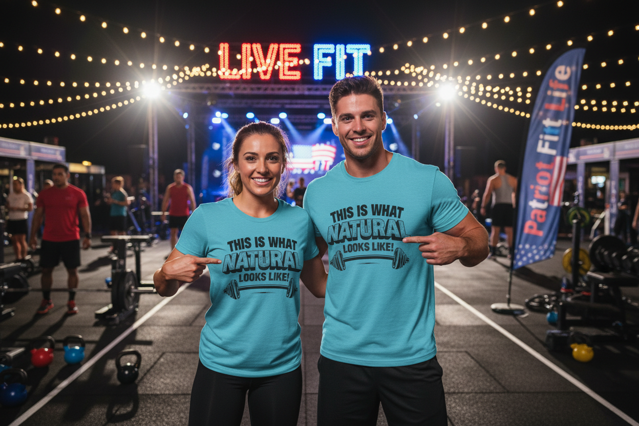 Natural Looks Weightlifting Tee | Gym Graphic T-Shirt
