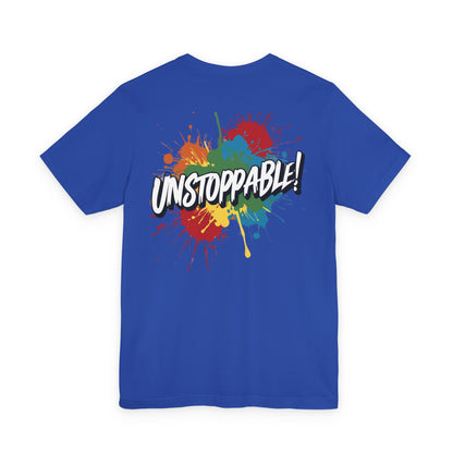 Unstoppable Design Tee - Vintage  Retro  Unisex  Tee - Classic  T-Shirt - Graphic Tee - Casual  Shirt - Short  Sleeve  Shirt