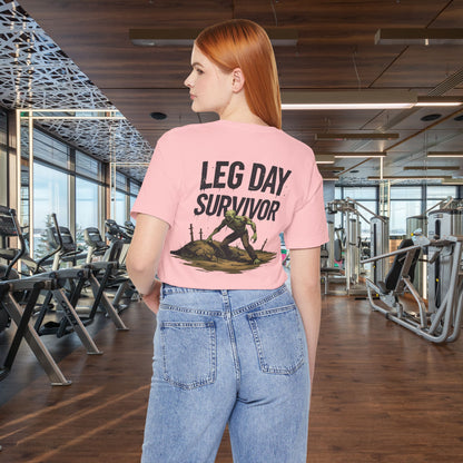 Leg Day Survivor Tee, Fitness Shirt, Workout Apparel, Gym Gift, Unisex Graphic Tee