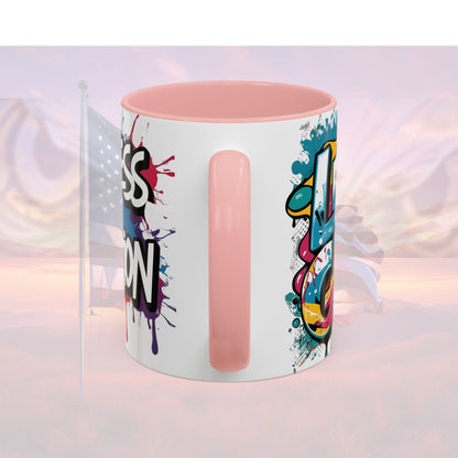 Vibrant   Ceramic  Mug    Inspirational      Let's Go!     Graffiti  Mug      Coffee Mug        Progress  Not  Perfection   Sizes   11oz  &  15oz    Birthday Gift   Graduation Gift    8  Different  Color Options