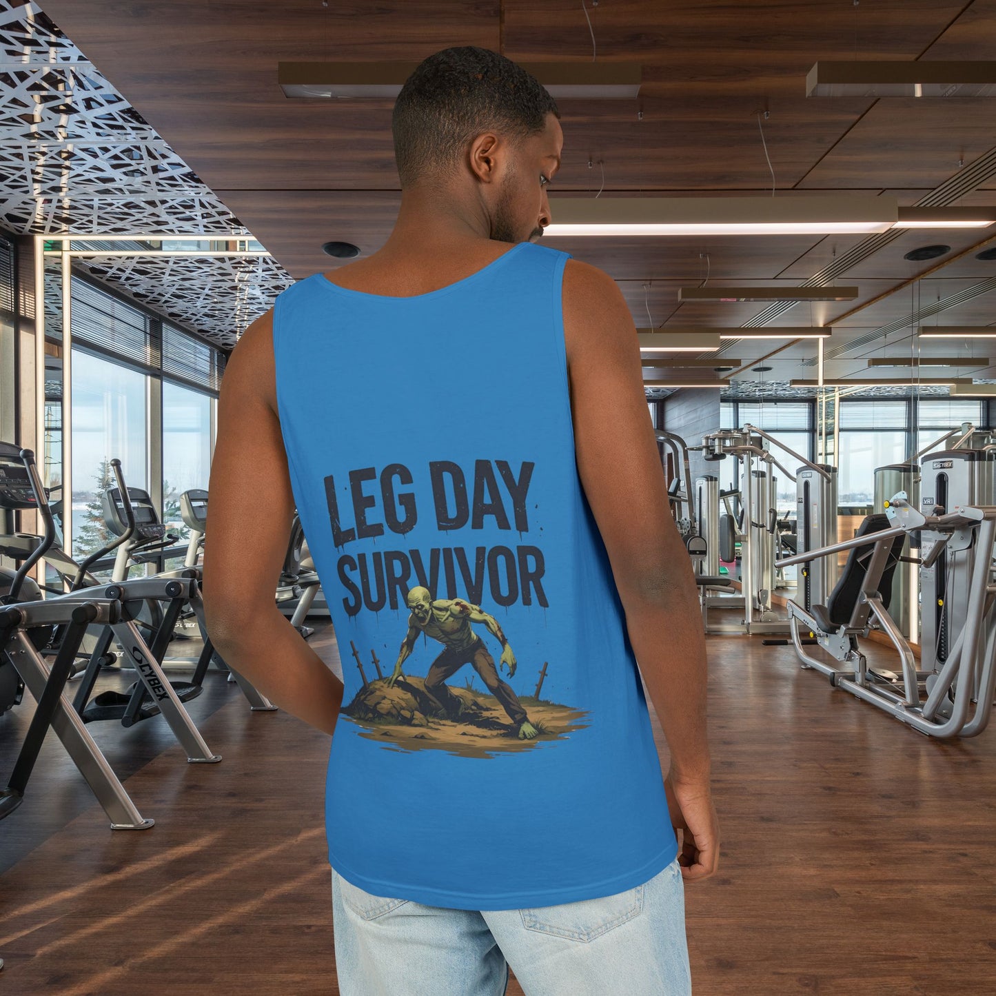Leg Day Survivor Tank Top - Unisex Fitness Apparel, Gym Gear, Workout Clothing, Workout Gift, Funny Fitness Tee