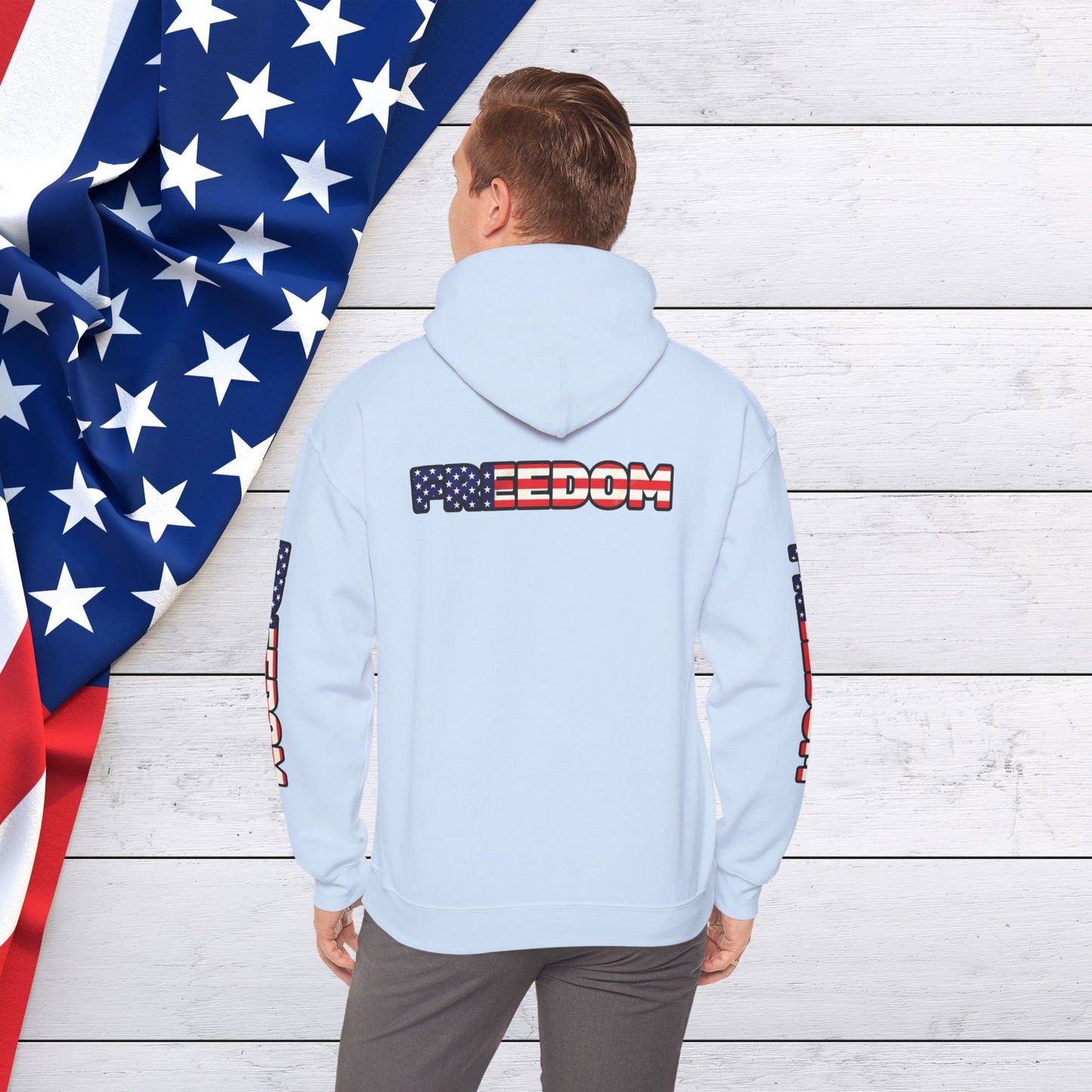 Patriotic Freedom Hoodie - Unisex American Flag Sweatshirt - Red White and Blue - Comfortable Pullover for Celebrations -  Perfect for Independence Day -  Gift [...]