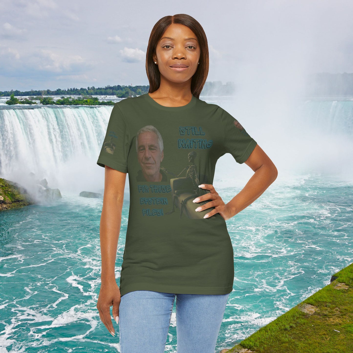 💥 Epstein T-Shirt  💥  Still  Waiting  For  Those  Epstein  Files!  💥  Sizes   XS - 5XL  💥 8  Different  Colors To  Choose  From  💥