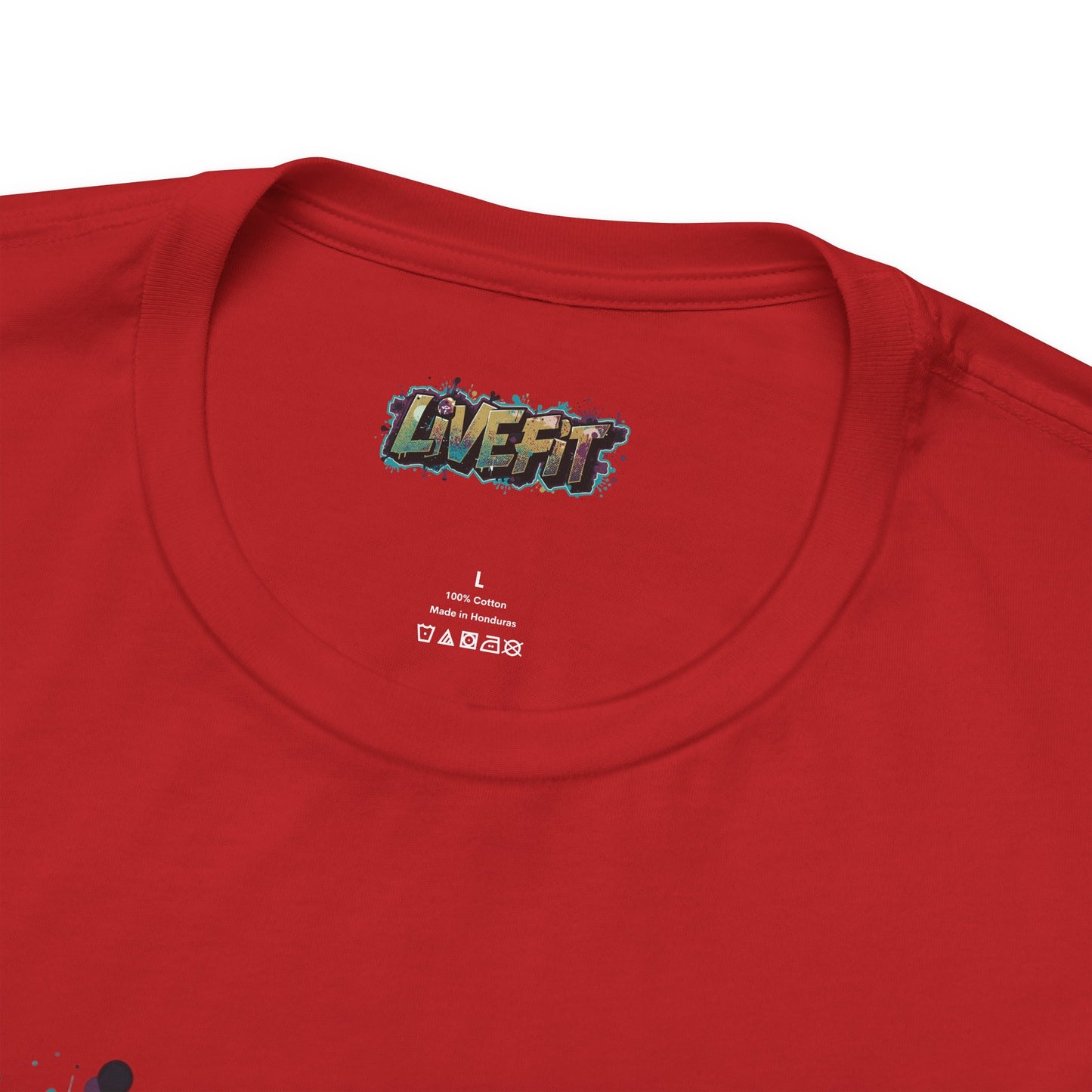 LIVE FIT Graphic Fitness Tee - Motivational Workout Apparel