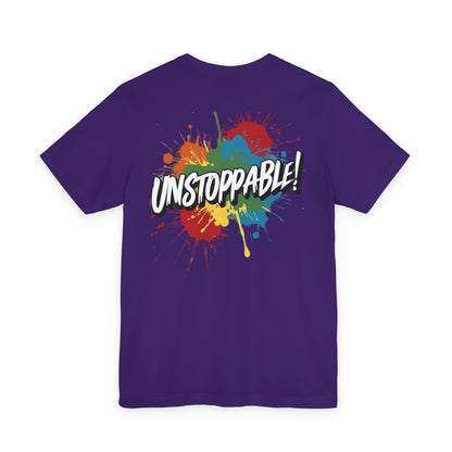 Unstoppable Design Tee - Vintage  Retro  Unisex  Tee - Classic  T-Shirt - Graphic Tee - Casual  Shirt - Short  Sleeve  Shirt