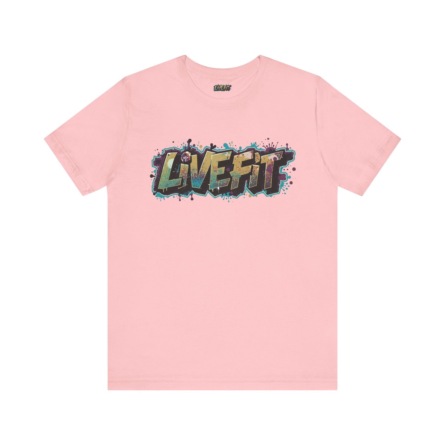 LIVE FIT Graphic Fitness Tee - Motivational Workout Apparel