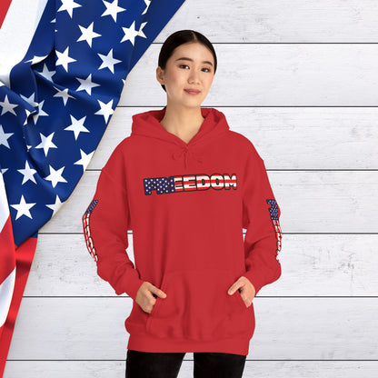 Patriotic Freedom Hoodie - Unisex American Flag Sweatshirt - Red White and Blue - Comfortable Pullover for Celebrations -  Perfect for Independence Day -  Gift [...]