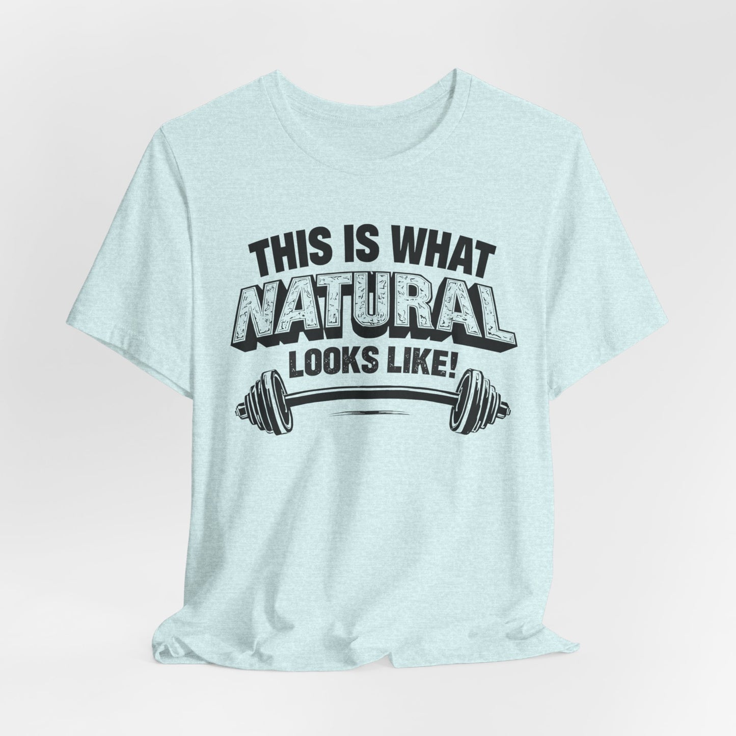 Natural Looks Weightlifting Tee | Gym Graphic T-Shirt