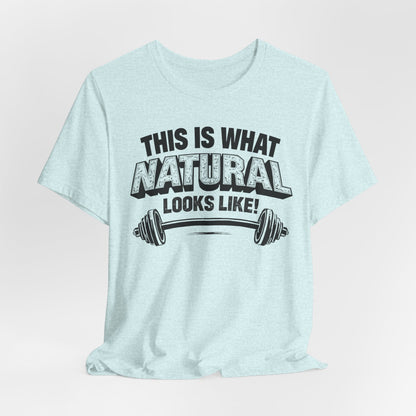 Natural Looks Weightlifting Tee | Gym Graphic T-Shirt
