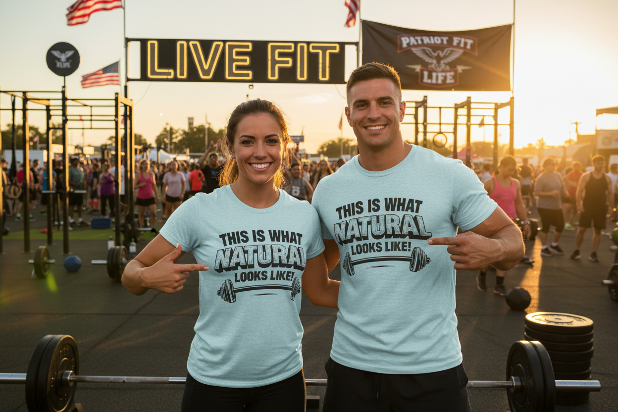 Natural Looks Weightlifting Tee | Gym Graphic T-Shirt