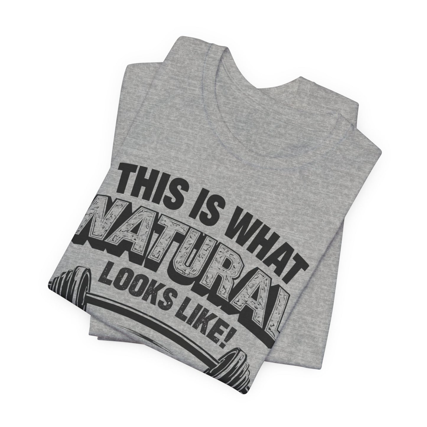 Natural Looks Weightlifting Tee | Gym Graphic T-Shirt