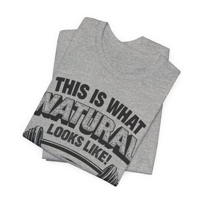 Natural Looks Weightlifting Tee | Gym Graphic T-Shirt