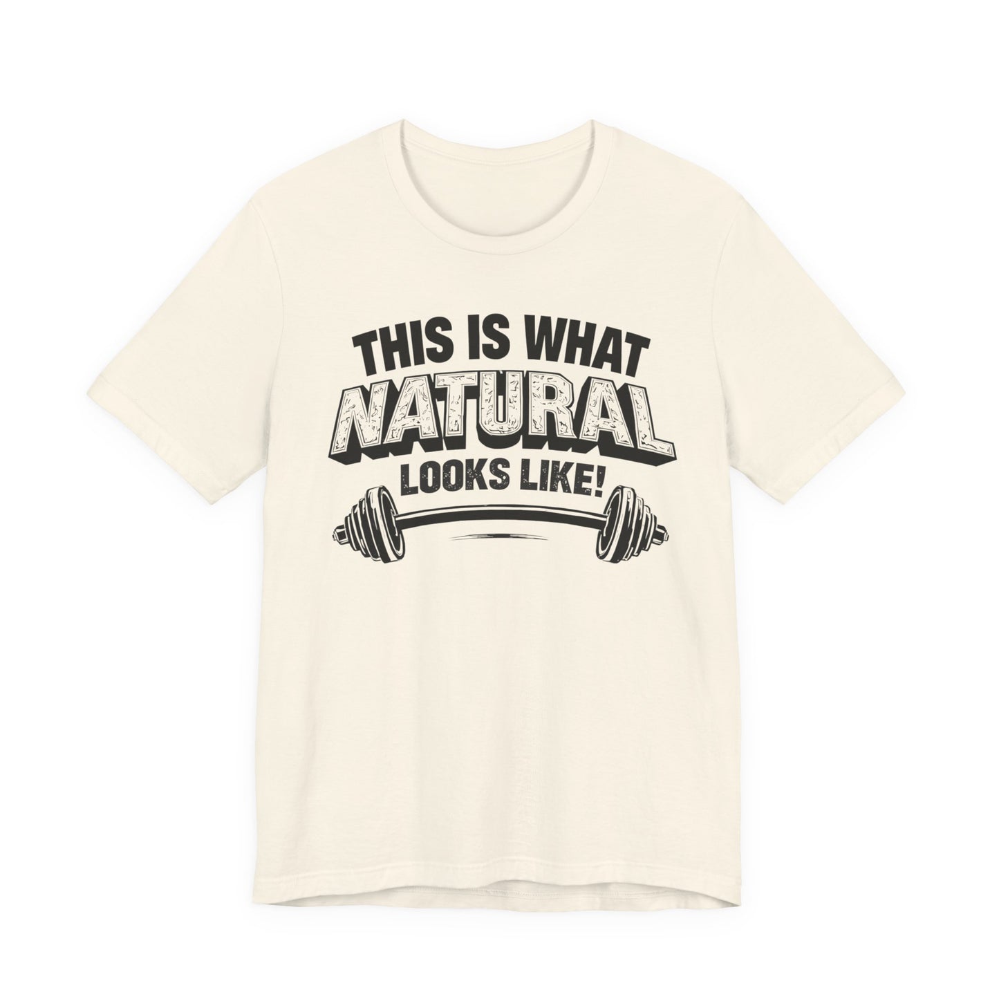 Natural Looks Weightlifting Tee | Gym Graphic T-Shirt