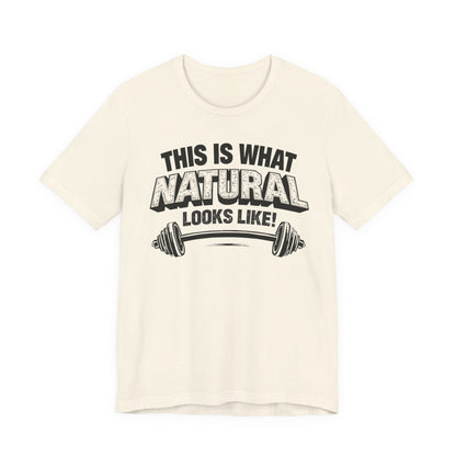 Natural Looks Weightlifting Tee | Gym Graphic T-Shirt