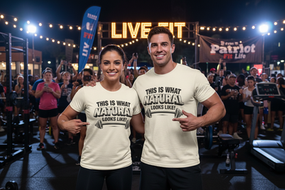 Natural Looks Weightlifting Tee | Gym Graphic T-Shirt