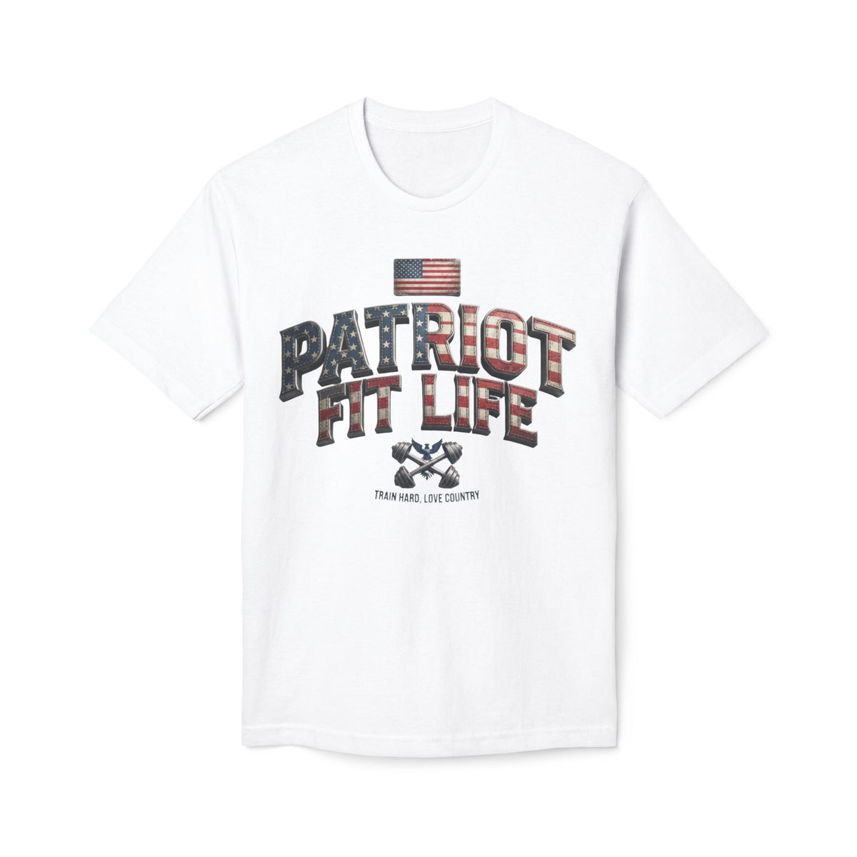 Patriot Fit Life T-Shirt — American Flag Workout Tee