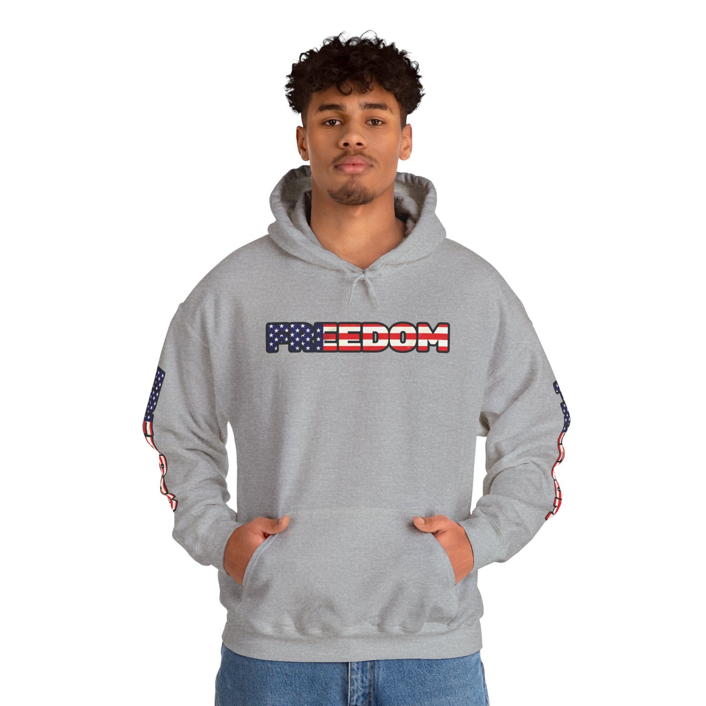 Patriotic Freedom Hoodie - Unisex American Flag Sweatshirt - Red White and Blue - Comfortable Pullover for Celebrations -  Perfect for Independence Day -  Gift [...]