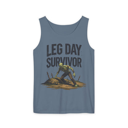 Leg Day Survivor Tank Top - Unisex Fitness Apparel, Gym Gear, Workout Clothing, Workout Gift, Funny Fitness Tee