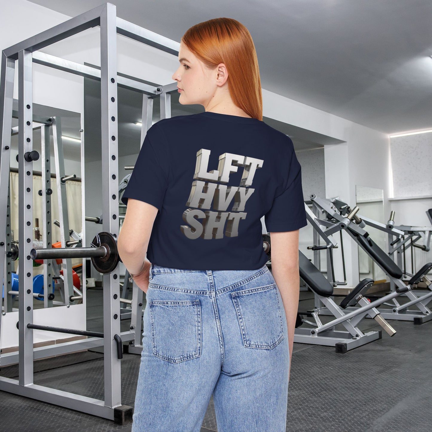 Lift Heavy Shit - LFT HVY SHT - 3D Gym T-Shirt - Bold Weightlifting Tee