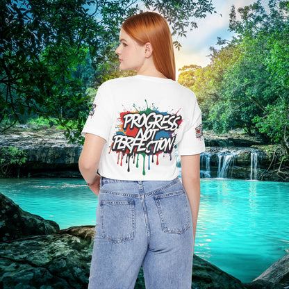💥 Vibrant   💥   Eye-catching   💥   Motivational    💥 All  Over Print   💥 Unisex T-shirt  💥   Progress  Not  Perfection   💥  Art-Inspired   💥  Apparel  💥  Sizes  XS  x  4XL 💥